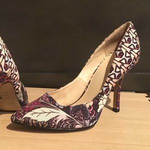 Woman colourful high heels